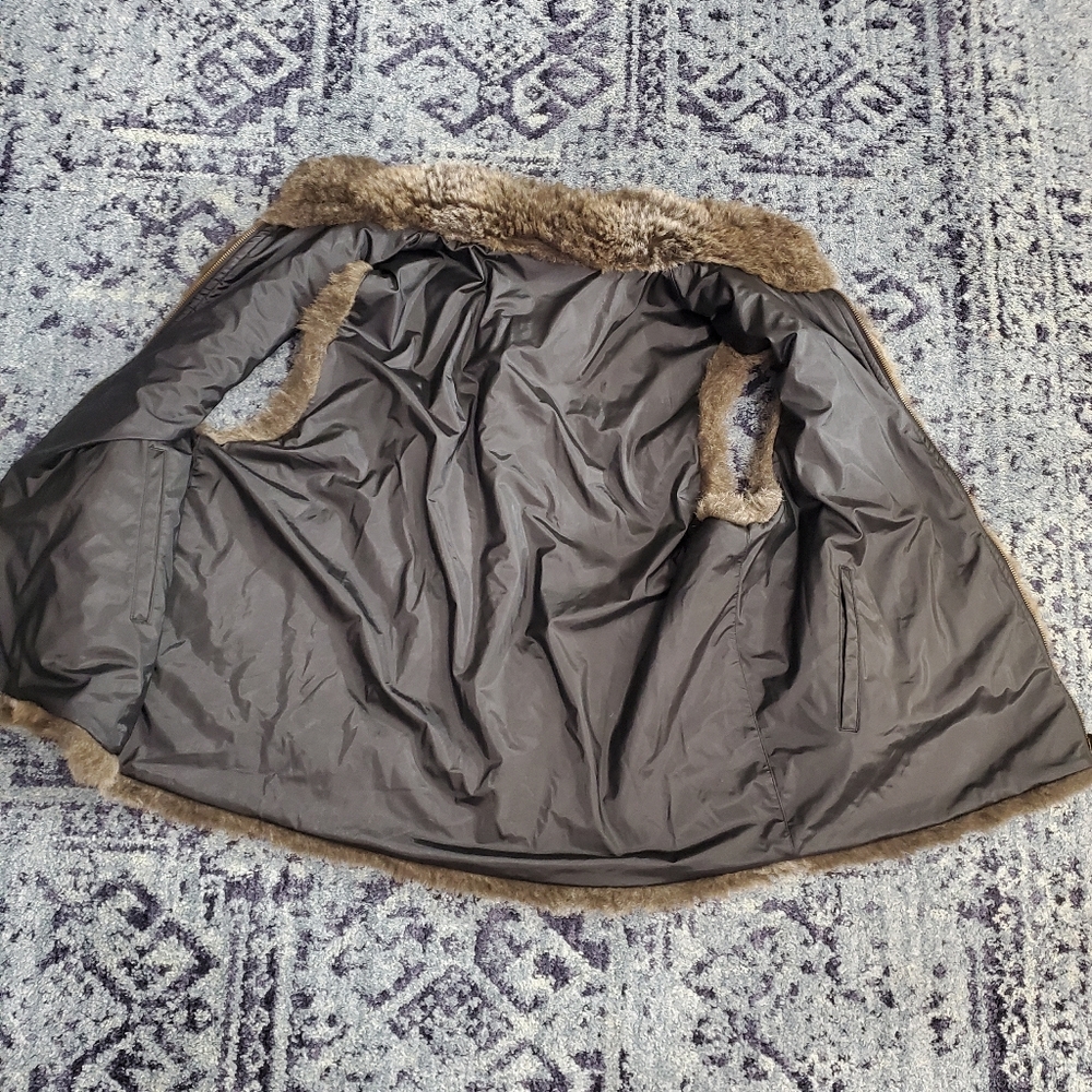 Carolina Colours Faux Fur Reversible Brown Vest - Picture 4 of 10